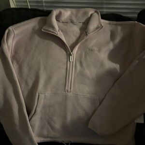 DKNY Men's Soft Pink Zip-Up Sweater